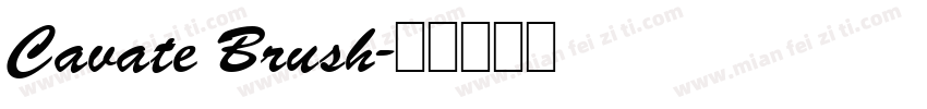 Cavate Brush字体转换